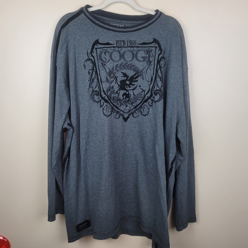 Coogi Mens Gray Pullover size 4XL